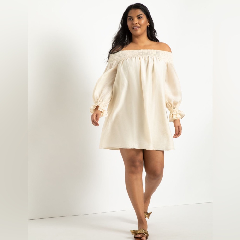 Off The Shoulder Wide Cut Dress